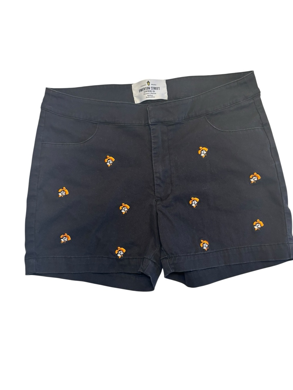 Emerson Street Black OSU Pistol Pete Women’s Shorts - Picture 2 of 8